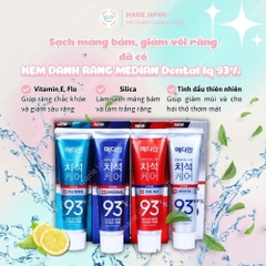 Kem Đánh Răng Median Dental IQ 93% - TRẮNG TRẮNG RĂNG Tuýp 120g