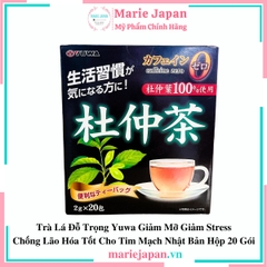 Trà Lá Đỗ Trọng Yuwa Nhật Bản Hộp 20 Gói