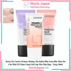 Kem Lót Catrice Primer Dưỡng Ẩm Kiềm Dầu Làm Đều Màu Da  Che Phủ Lỗ Chân Lông Giữ Lớp Nền Mịn Đẹp - Tuýp 30ml
