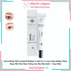 Kem Dưỡng Mắt Laonmedi Radiant Youth Eye Cream Giảm Quầng Thâm Bọng Mắt Nếp Nhăn Chống Lão Hóa Hàn Quốc - Tuýp 40ml