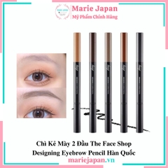 Chì Kẻ Mày 2 Đầu The Face Shop Designing Eyebrow Pencil Hàn Quốc