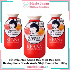 Bột Rửa Mặt Keana Đẩy Mụn Đầu Đen Baking Soda Scrub Wash Nhật - 100g