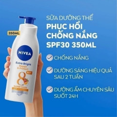 Dưỡng Thể Nivea 8 Siêu Dưỡng Trắng Mềm Mịn Da Extra Bright 40X Vitamin C