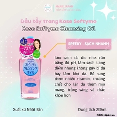 Dầu Tẩy Trang Kose Softymo Cleansing Oil Chai 230ml