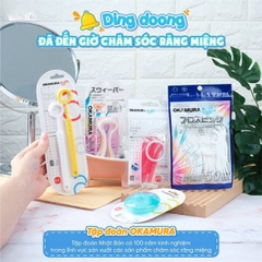 Set 2 Cây Cạo Lưỡi Okamura Asahi Vệ Sinh Lưỡi  Phòng Bệnh Nha Chu Hôi Miệng Nhật Bản
