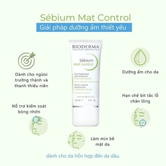 Kem Dưỡng Bioderma Xanh Sebium Mat Control Tuýp 30ml
