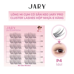 Lông Mi Cụm JARY Pro Cluster Lashes Có Sẵn Keo Tiện Lợi Mỏng Nhẹ Hộp Nhựa 6 Hàng