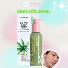 Sữa Rửa Mặt Sủi Bọt Lalarecipe Hemp Seed  Mild Cica 3In1 Sạch Sâu Cấp Ẩm Dịu Nhẹ Hàn Quốc