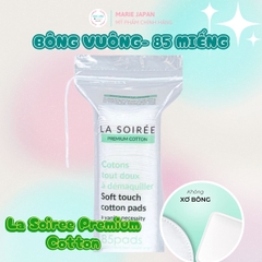 Bông Tẩy Trang La Soirée Premium Cotton Pads 100% Cotton Tự Nhiên Siêu Mềm Mịn Không Xơ Bông