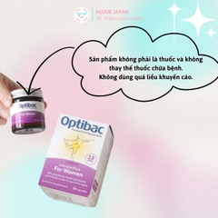 Viên Uống Optibac Tím Intimate Flora For Women Bổ Sung Lợi Khuẩn Hỗ Trợ Cân Bằng Vi Sinh Vùng Kín Phụ Nữ Hộp 30 Viên