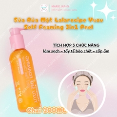 Sữa Rửa Mặt Sủi Bọt Lalarecipe Yuzu Sạch Sâu Dưỡng Ẩm Sáng Da Self Foaming 3in1 Peel Hàn Quốc Tuýp 100ml