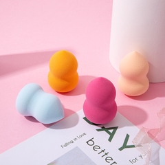 Set 3 Bông Tán Phấn Nền Túi Zip - Màu Ngẫu Nhiên