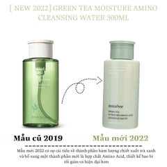 Nước Tẩy Trang Innisfree Green Tea Hydrating Amino Acid Cleansing Water Chai 300ml