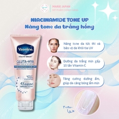 Sữa Dưỡng Thể Vaseline Gluta-HYA 10X Dưỡng Trắng Mờ Thâm Serum Burst Lotion Thái Lan