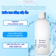 Nước Hoa Hồng BadSkin Cấp Ẩm Sâu Căng Bằng PH Căng Mịn Da Hyaluronic Spa Toner Hàn Quốc 500ml