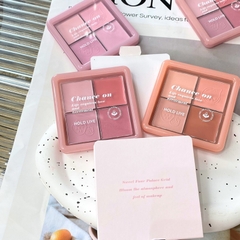 Bảng Phấn Má 4 Ô Hold Live Kết Hợp Dạng Phấn & Kem Tiện Lợi Màu Xinh Xắn Mịn Lâu Trôi Không Thấm Nước Chance On HL707
