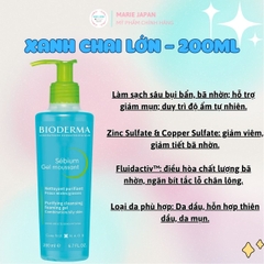 Sữa Rửa Mặt Bioderma Sạch Sâu Dịu Nhẹ Cho Mọi Loại Da Sebium Gel Moussant