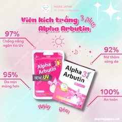 Viên Kích Trắng Da Alpha Arbutin Ngày Đêm Thái Lan  Vỉ 10 viên
