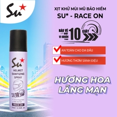 Xịt Khử Mùi Nón Bảo Hiểm Su Star Track - VÀNG UNISEX Chai 75ml