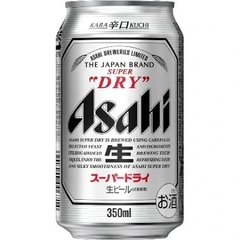 Bia tươi Asahi (Nhật) Super Dry trắng 350ml (lon lẻ)