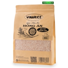 Gạo Hữu Cơ Hồng Ân - túi giấy 2kg