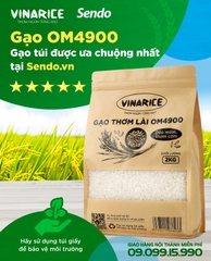 Gạo Thơm Lài OM4900 - túi giấy 2kg