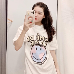 Áo Phông ADLV Smile Logo Lưng Màu Trắng