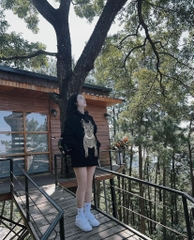 Áo Nỉ Lifework Logo Nhũ