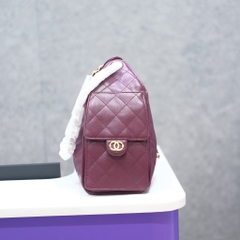 Túi Xách Hobo Chanel 25 Caviar Màu Đỏ
