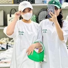 Áo Phông ADLV Tshirt Logo Chữ Nghiêng Màu Trắng