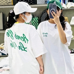 Áo Phông ADLV Tshirt Logo Chữ Nghiêng Màu Trắng