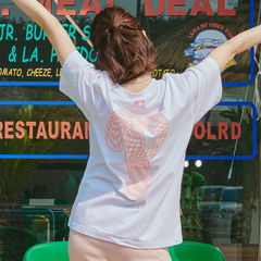 Áo Phông MLB Checkerboard Logo Chữ P 3ATSO0233-10WHS Màu Trắng