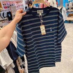 Áo Phông Whoau kẻ Unisex