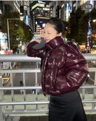 Áo Phao Béo Hàn ss2023 Nhìu Màu Bản Trơn Lưng