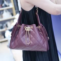 Túi Xách Hobo Chanel 25 Caviar Màu Đỏ