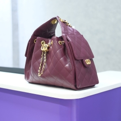 Túi Xách Hobo Chanel 25 Caviar Màu Đỏ