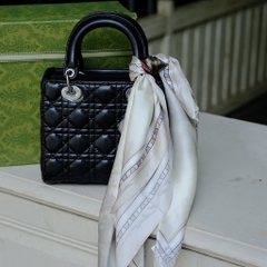 Túi Xách Lady Dior Handbag Da Bê Bản Remake Korea Size 20cm
