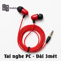 Tai nghe có dây jack 3.5mm cho PC (Máy tính) - Dài 3 mét