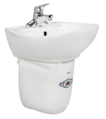 ST096 Chậu Rửa Lavabo Và Chân Ngắn Treo Tường SELTA