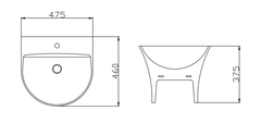 ST-011 Chậu Rửa Lavabo Treo Tường SELTA