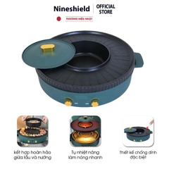 Nồi lẩu nướng điện đa năng 2 trong 1 Nine shield KB - 518