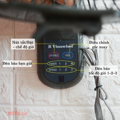 Quạt treo tường Vinawind QTT400X-PN sải cánh 400 (Có điều khiển)