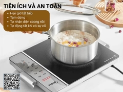 Bếp từ cảm ứng Midea MIC221TLBG KE- Hàng Chính hãng