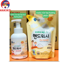 Nước rửa tay hương Phấn 450ml Bubble Wick Hàn Quốc 핸드워시