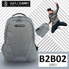 Balo SimpleCarry Màu Xám Xanh Grey B2B02 B.Gray mã 150103