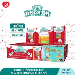 KUN DOCTOR GROW PLUS+ DINH DƯỠNG CHO TRẺ SUY DINH DƯỠNG, THẤP CÒI 110ml