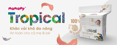 Khăn vải Khô Đa Năng  Mamamy Tropical 160 Tờ