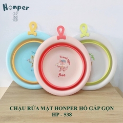 Chậu Rửa mặt  Honper Gấp Gọn Không  Tai