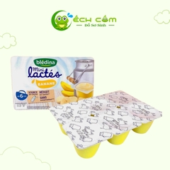 TPBS Váng sữa Blédina mini lactes Banane, dùng cho trẻ từ 6 tháng tuổi (55g/hộp, 6 hộp/vỉ, 8 vỉ/carton) - Chuối