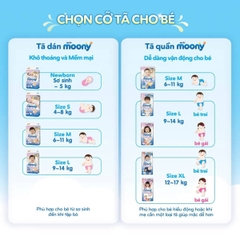 Bỉm dán hiệu Moony size S58